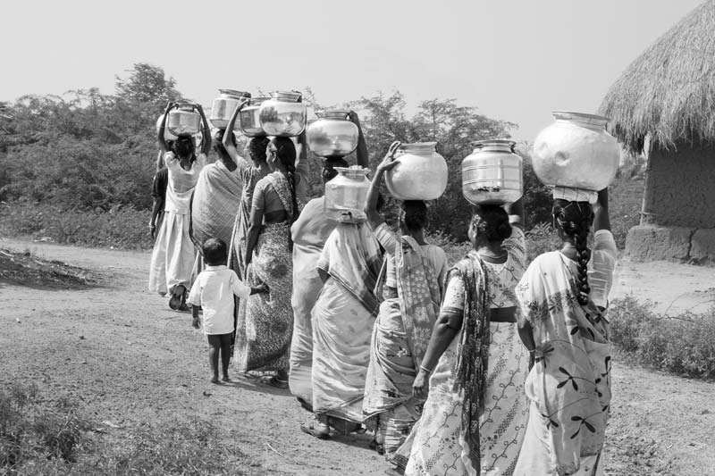 Rural Drinking Water Challenges - Fetching drinking water from a distant safe source across Kolleru Lake in West Godavari district, Andhra Pradesh
